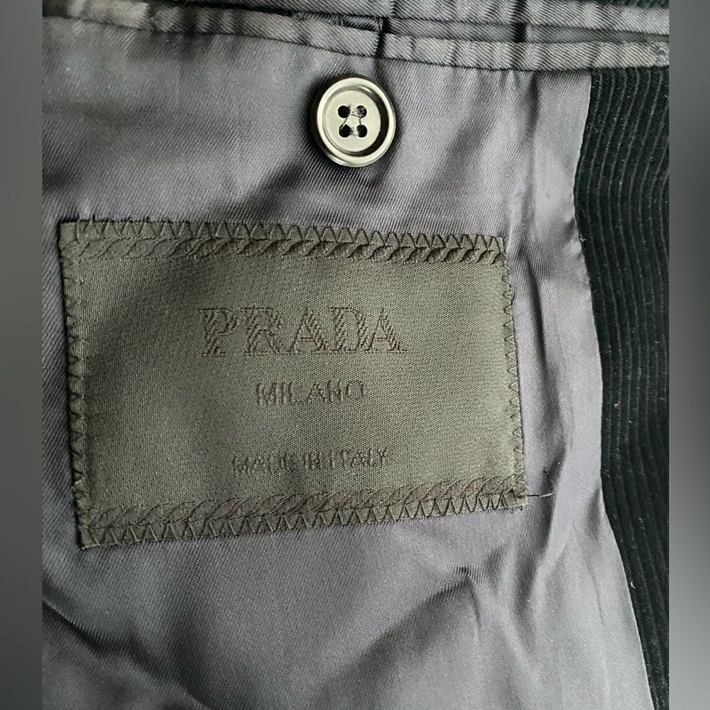 PRADA men's navy blue corduroy jacket size 52R - Picture 10 of 15